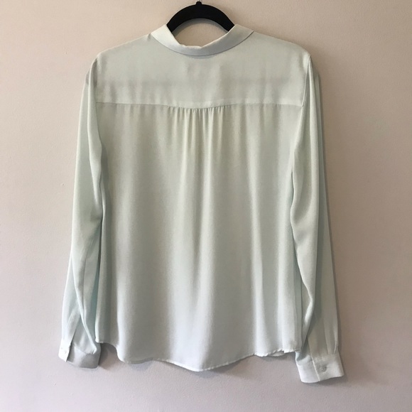 Loft Sheer Button Up Blouse - Picture 2 of 3